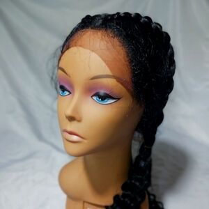 360° Double dutch lace front wig